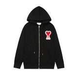 Streetwear Jacket – Streetwear Jacket – Ami Black Zipper front view