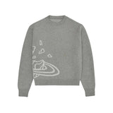 Oversized Knit Sweater – SATUNO – KNIT SWEATER front view