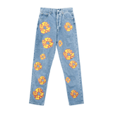 Baggy Streetwear Jeans – Baggy Denim Jeans – Denim Trs Blue Jeans front view