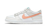 Nike Dunk Low White Bone Peach Aqua