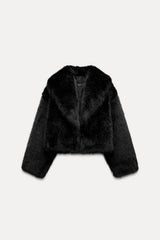 Faux Fur Cropped Jacket