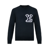 Oversized Knit Sweater – Oversized Knit Sweater – Intarsia - Sweater front view