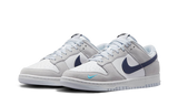 Nike Dunk Low White Grey Navy Aqua Mini Swoosh