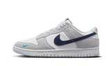 Nike Dunk Low White Grey Navy Aqua Mini Swoosh