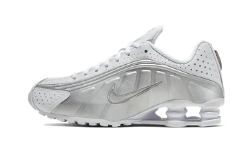 Nike Shox R4 Bianco Argento Metallizzato