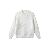 Oversized Knit Sweater – RIPPED — SWEATER front view