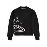 Oversized Knit Sweater – SATUNO – KNIT SWEATER front view