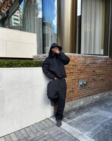 Oversized Streetwear Hoodie – MINIMALIST TRACKSUIT - HOODIE + JOGGER