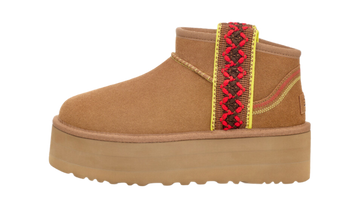 Stivaletto UGG Classic Ultra Mini Braid color castagna